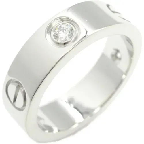 Pre-owned White Gold rings , female, Sizes: ONE SIZE - Cartier Vintage - Modalova