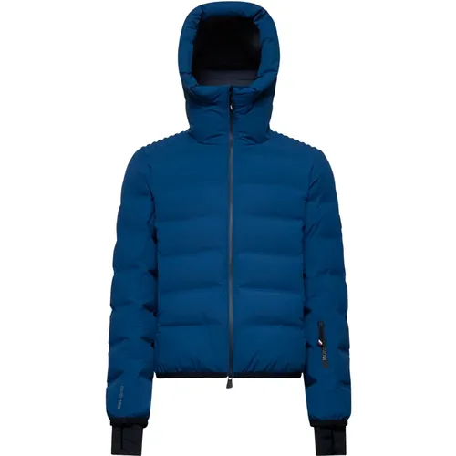 Quilted Down Jacket with High Collar , male, Sizes: L, XL - Moncler - Modalova