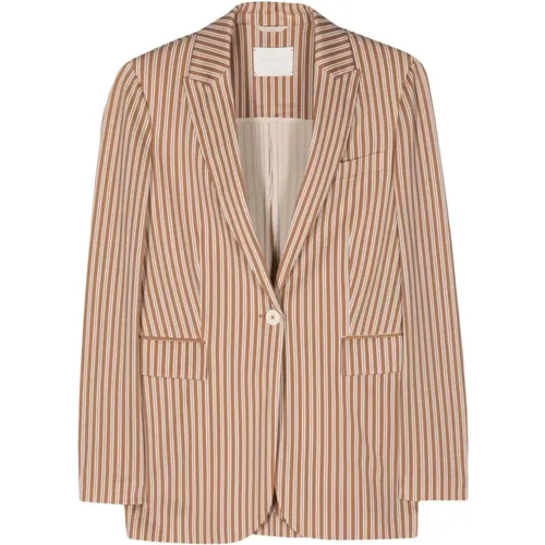 Striped Blazer Jacket , female, Sizes: L, XS - Circolo 1901 - Modalova