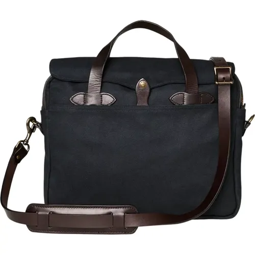 Rugged Twill Leather Briefcase , unisex, Sizes: ONE SIZE - Filson - Modalova