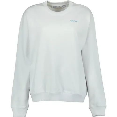 Off , Blurred Arrow Sweatshirt , female, Sizes: S, XS - Off White - Modalova