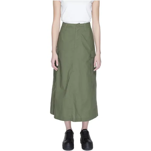 Maxi Skirts , Damen, Größe: W31 - Blauer - Modalova