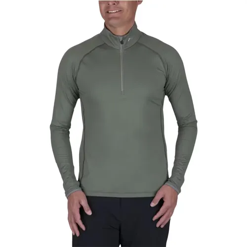 Grün Rauch Pewter Midlayer Half-Zip , Herren, Größe: 2XL - Kjus - Modalova