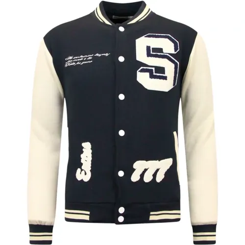 College Jacket Men Vintage - 7798 , male, Sizes: M, S, 2XL, XL - Enos - Modalova
