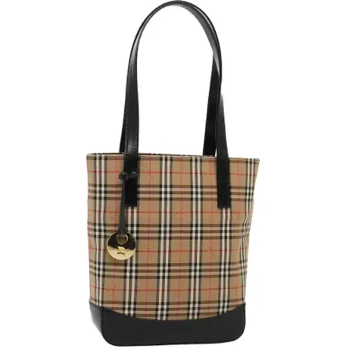 Pre-owned Canvas shoulder-bags , female, Sizes: ONE SIZE - Burberry Vintage - Modalova