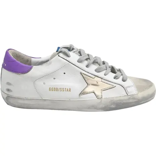 Klassische weiße graue Sneakers - Golden Goose - Modalova