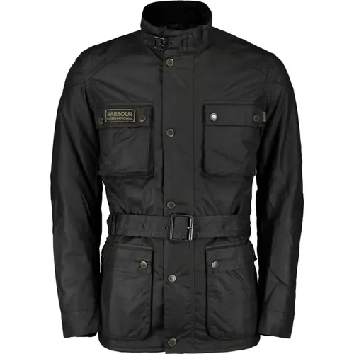 Moderne Slim Fit Motorradjacke - Barbour - Modalova