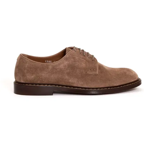 Laced Marrone Aw22 Men`s Shoes , male, Sizes: 8 UK, 6 UK, 7 UK, 8 1/2 UK - Doucal's - Modalova