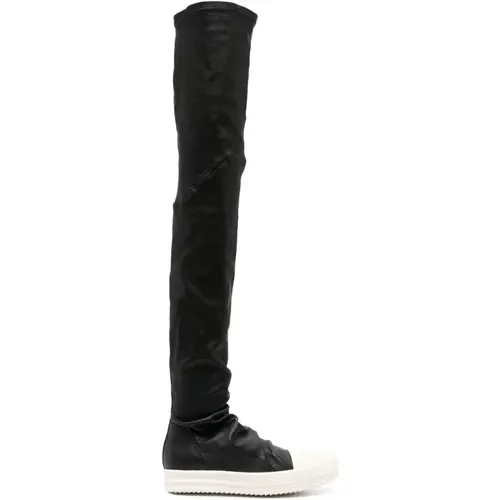 Stocking leather sneakers , female, Sizes: 3 UK - Rick Owens - Modalova