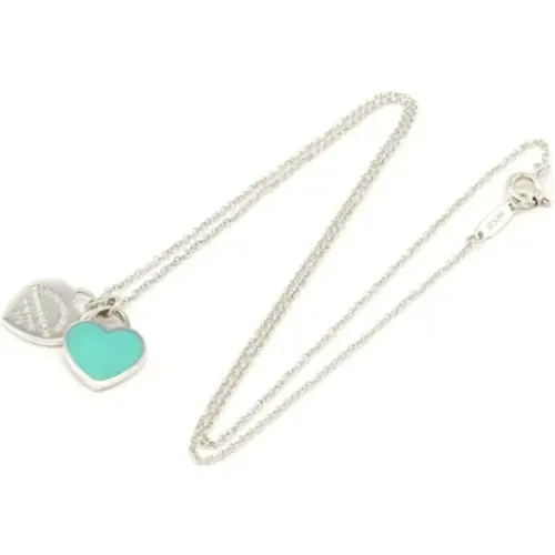 Pre-owned Silver necklaces , female, Sizes: ONE SIZE - Tiffany & Co. Pre-owned - Modalova