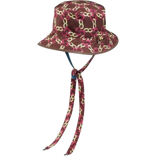 Limited Edition Self Tie Nylon Hat , unisex, Sizes: S, M - Gucci - Modalova