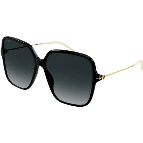 Grey Shaded Sunglasses , female, Sizes: 60 MM - Gucci - Modalova