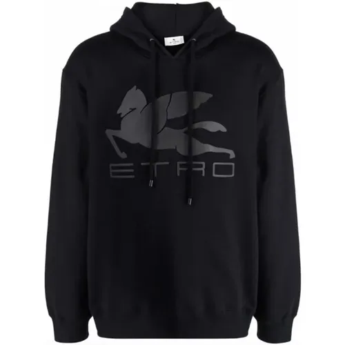 Cotton Hooded Sweatshirt Long Sleeve , male, Sizes: L - ETRO - Modalova