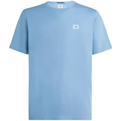 Plain Short Sleeve T-Shirt , male, Sizes: L - C.P. Company - Modalova