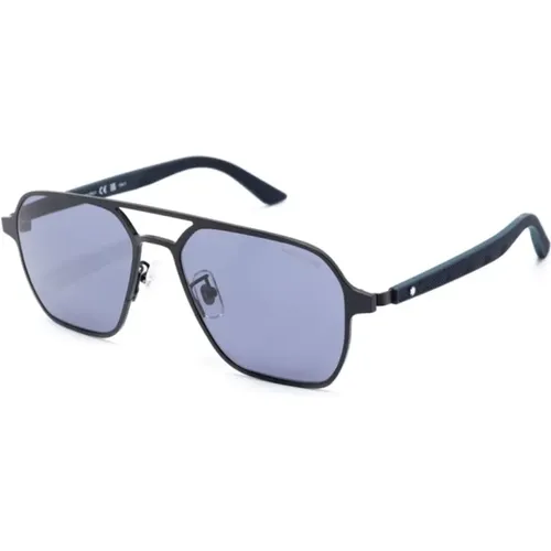 Mb0360S 004 Sunglasses , male, Sizes: 56 MM - Montblanc - Modalova