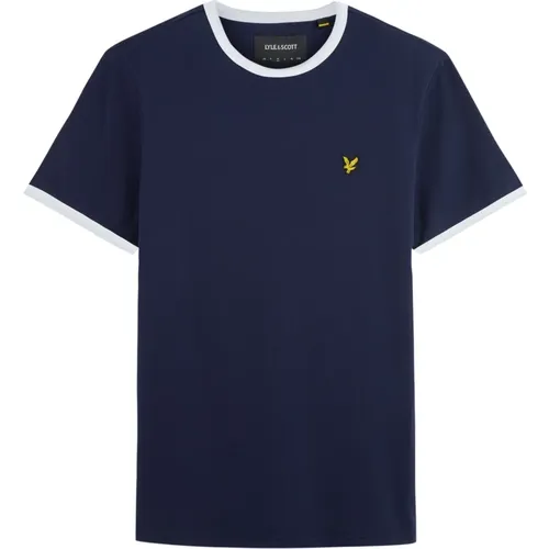 Ringer Tee Klassisches Retro-Stil Shirt , Herren, Größe: XS - Lyle & Scott - Modalova