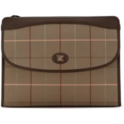 Pre-owned Canvas clutches , female, Sizes: ONE SIZE - Burberry Vintage - Modalova