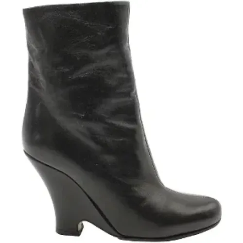 Pre-owned Leather boots , female, Sizes: 2 1/2 UK - Miu Miu Pre-owned - Modalova