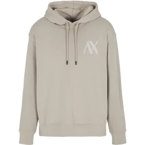 Kapuzenpullover Französischer Frottee , Herren, Größe: S - Armani Exchange - Modalova