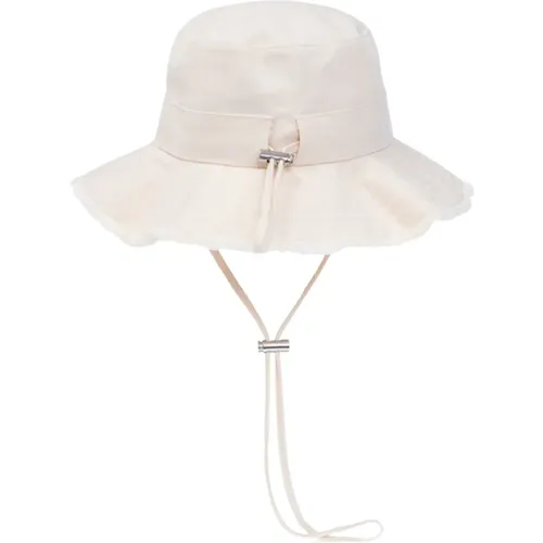 Bucket hat with logo , male, Sizes: 60 CM - Jacquemus - Modalova