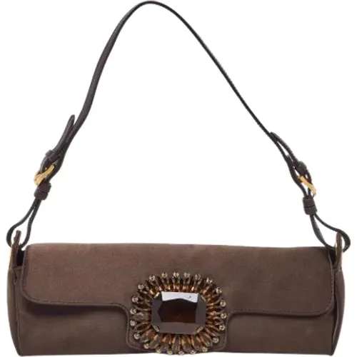 Pre-owned Satin handbags , female, Sizes: ONE SIZE - Jimmy Choo Pre-owned - Modalova