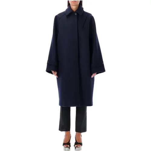 Midnight Wool Coat Aw23 , female, Sizes: XS, 2XS - Salvatore Ferragamo - Modalova