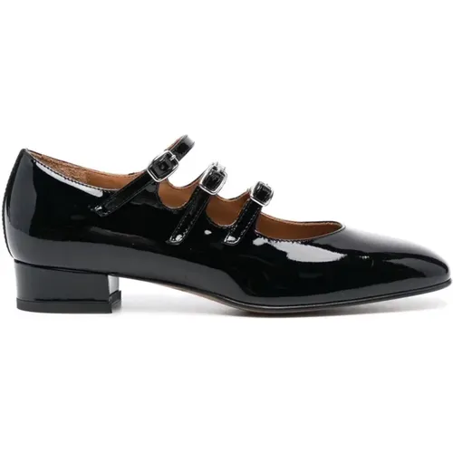 Flat Shoes with Side Buckle , female, Sizes: 4 1/2 UK, 4 UK, 3 UK, 5 1/2 UK, 8 UK, 3 1/2 UK, 7 UK, 5 UK, 6 UK - Carel - Modalova