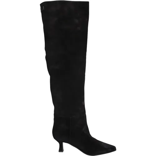 Elegante Schwarze Stiefeletten , Damen, Größe: 41 EU - 3JUIN - Modalova