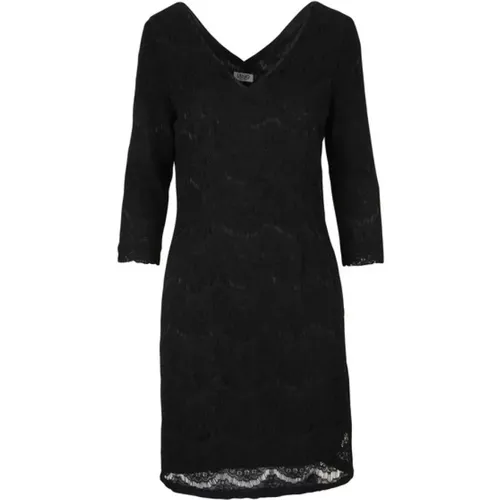 Lace Dress with V-Neck , female, Sizes: S, M, L - Liu Jo - Modalova