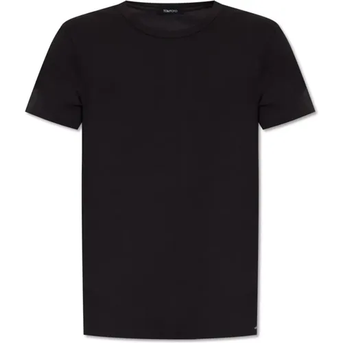 Baumwoll T-shirt , Herren, Größe: S - Tom Ford - Modalova