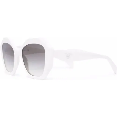Stilvolle Sonnenbrille mit Zubehör,Stilvolle Sonnenbrille Schwarz Grau Verlauf - Prada - Modalova
