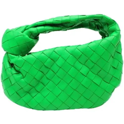 Grüne Leder Bottega Veneta Mini Jodie Schultertasche - Bottega Veneta Vintage - Modalova