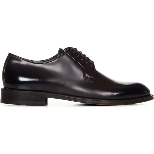 Dark Laced Shoes Aw23 , male, Sizes: 6 UK, 7 UK - Dsquared2 - Modalova