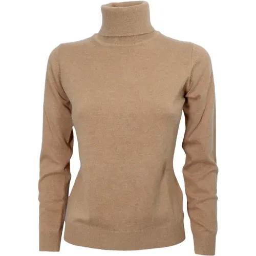 Rollkragenpullover in Kaschmirwolle und Seide , Damen, Größe: XS - CASHMERE COMPANY - Modalova