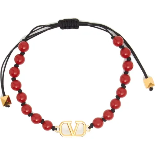 Bijoux Gold Logo Adjustable Fastening , male, Sizes: ONE SIZE - Valentino Garavani - Modalova