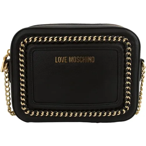 Schwarze Tasche , Damen, Größe: ONE Size - Love Moschino - Modalova