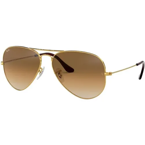Classic Aviator Sunglasses in Gold , unisex, Sizes: 58 MM - Ray-Ban - Modalova
