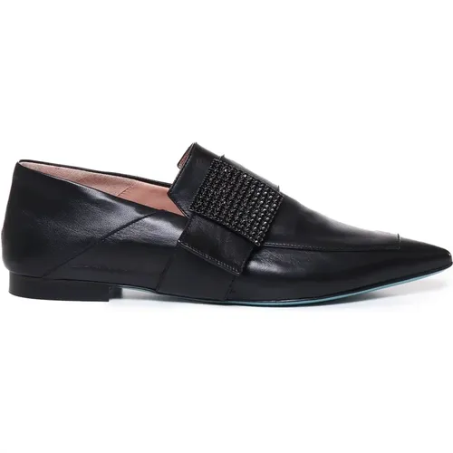 Schwarze Loafers mit heller Dekoration - Fratelli Russo - Modalova