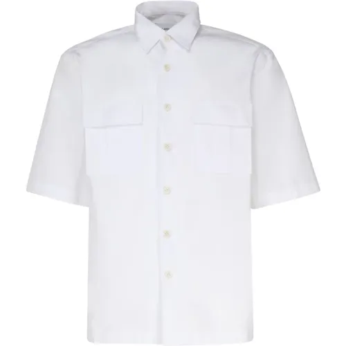 Sports Cotton Shirt Short Sleeves , male, Sizes: L, S, M - Lardini - Modalova