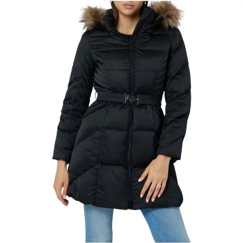 Neue Olga Echte Daunenjacke Schwarz , Damen, Größe: XS - Guess - Modalova