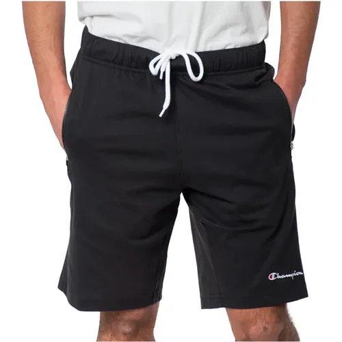 Shorts Bermuda Elastischer Bund Reißverschlusstaschen , Herren, Größe: XL - Champion - Modalova