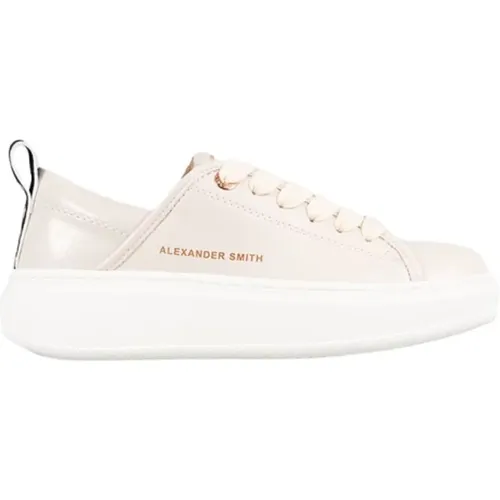 Umweltfreundliche Wembley Cream Sneakers , Damen, Größe: 35 EU - Alexander Smith - Modalova