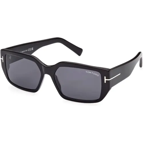 Silvano-02 Sunglasses, Shiny /Grey , unisex, Sizes: 56 MM - Tom Ford - Modalova