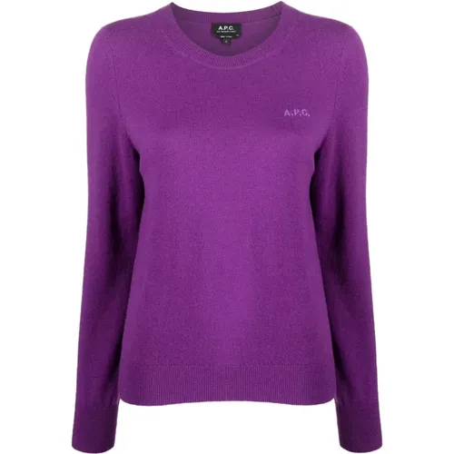 Sweater with Creweckline , female, Sizes: S, M, XS - A.p.c. - Modalova