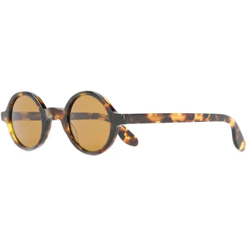 Classic Havana Sunglasses , female, Sizes: 42 MM - Moscot - Modalova