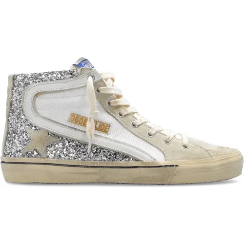 ‘Slide’ high-top sneakers , female, Sizes: 2 UK - Golden Goose - Modalova