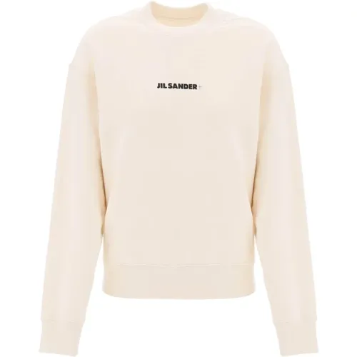 Sweatshirt mit Logo-Print , Damen, Größe: L - Jil Sander - Modalova