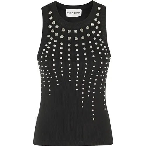 Kühler Farbstoff Tank Top , Damen, Größe: S - DES PHEMMES - Modalova