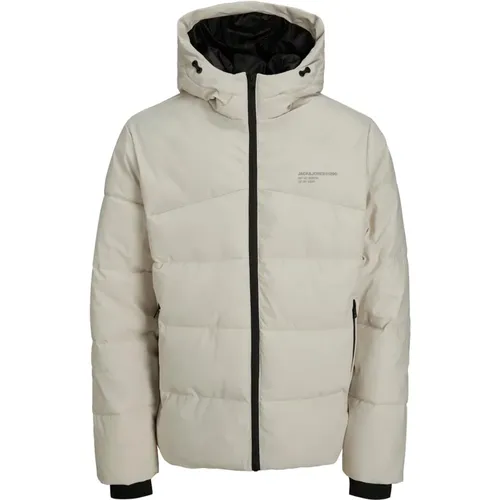 Jack Jones Jacke Flow Steppjacke mit Reißverschlusstaschen , Herren, Größe: L - jack & jones - Modalova