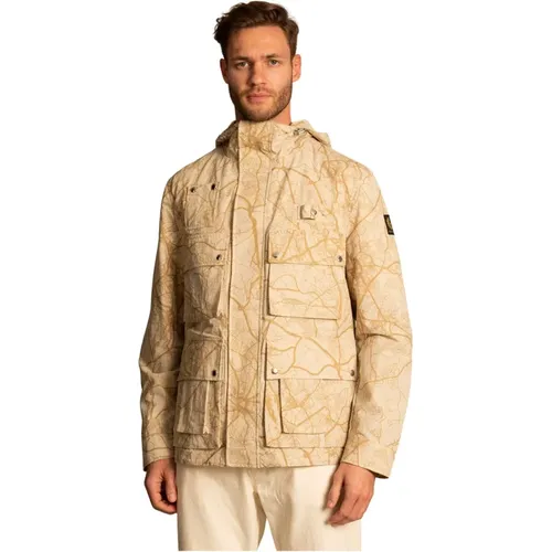 Field-Jacke aus Baumwollmischung , Herren, Größe: L - Belstaff - Modalova